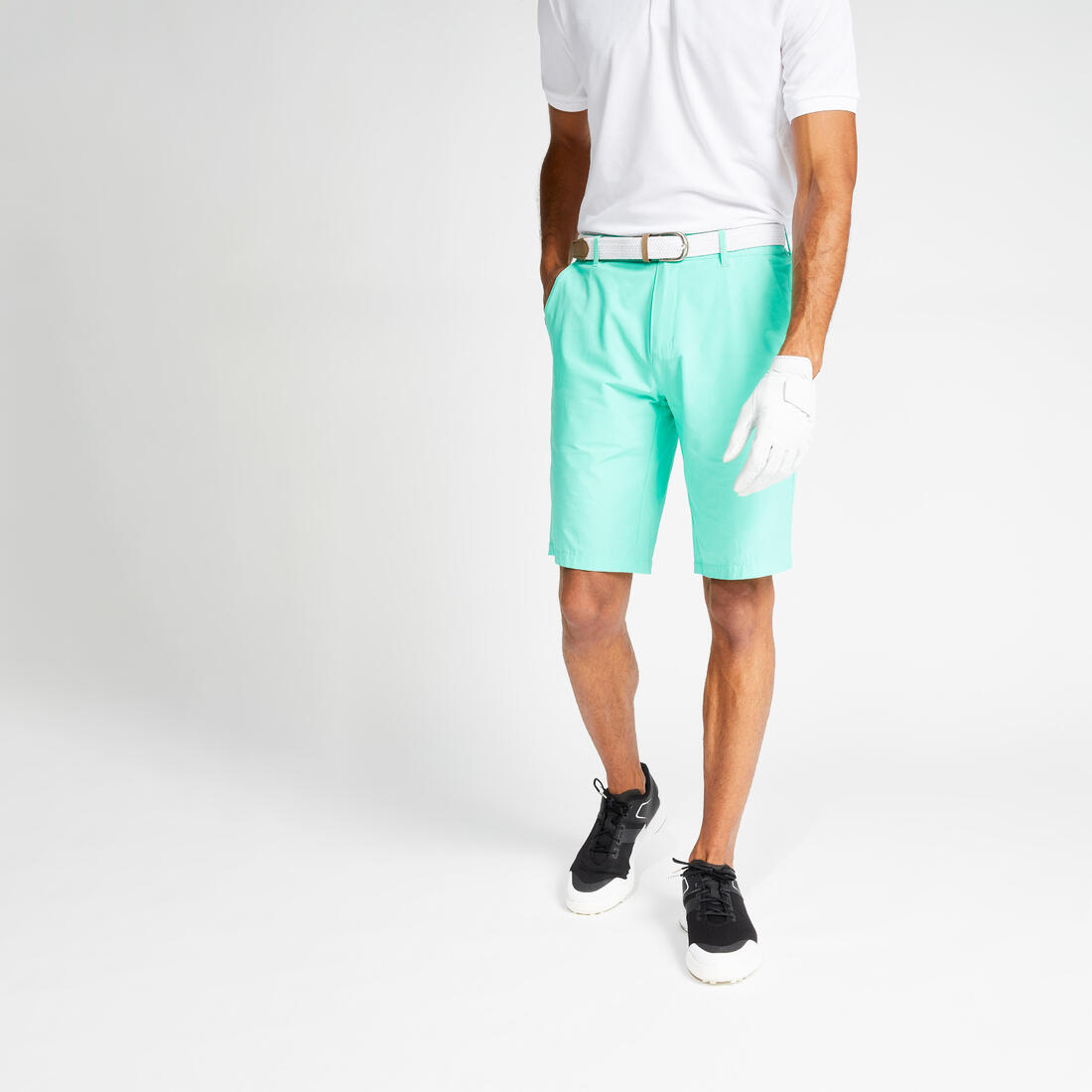 Short de golf homme WW500 gris