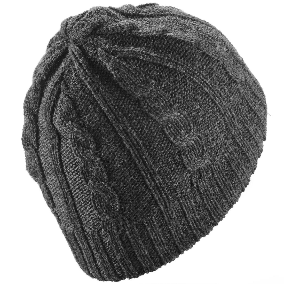 BONNET DE SKI ADULTE WOOL TORSADES MARINE