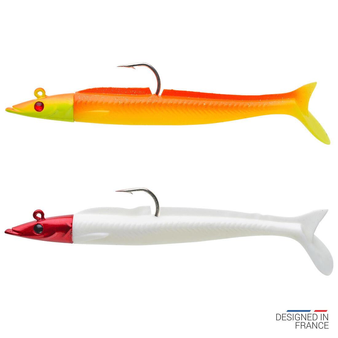 COMBO leurres souples shad lançon EELO 110 8gr AYU/BLEU