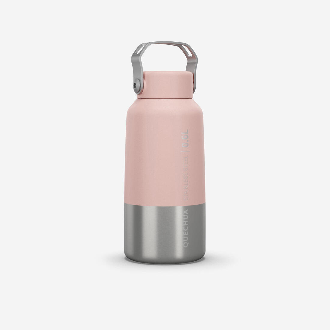 Gourde inox 0,6L avec bouchon à vis pour la randonnée