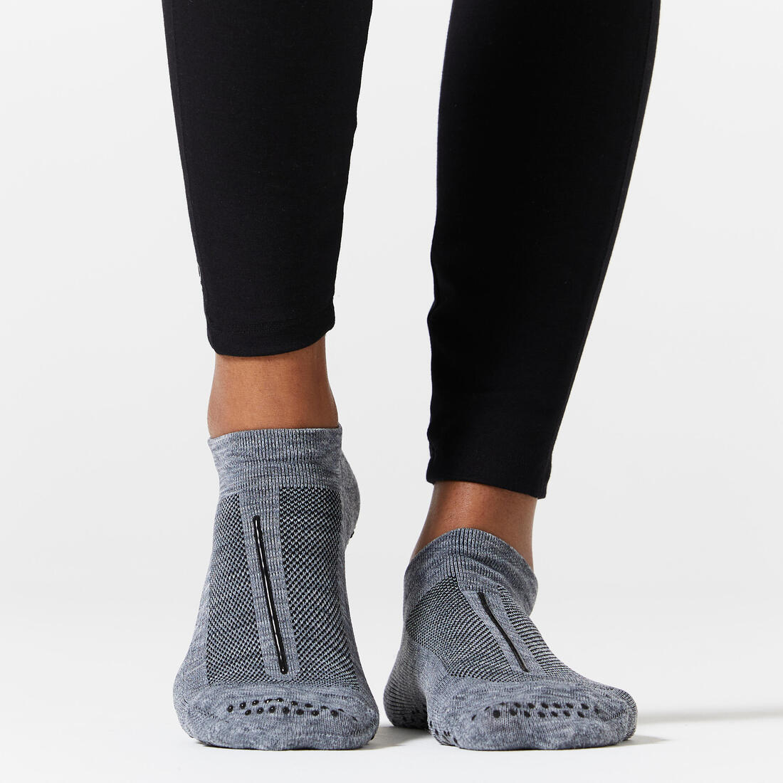 Chaussettes antidérapantes Fitness Femme - 500