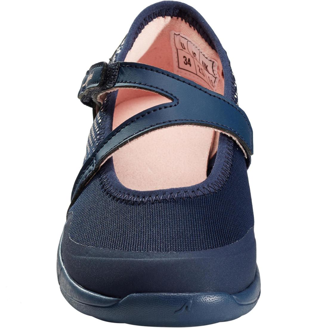 Ballerines à scratch enfant - PW 160 BR'EASY JR grises du 28 au 39