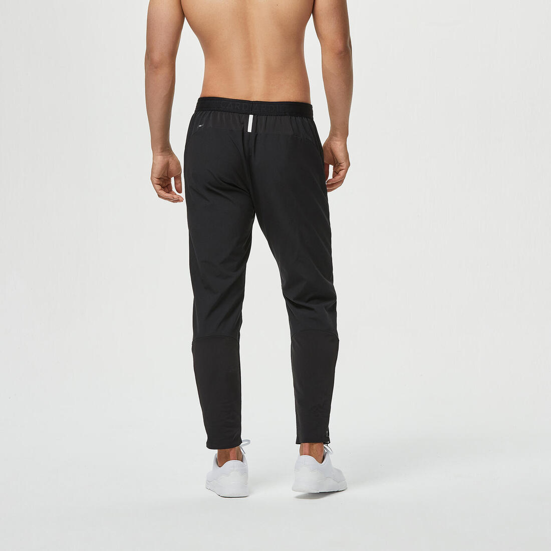 Pantalon de fitness performance respirant slim homme - noir uni