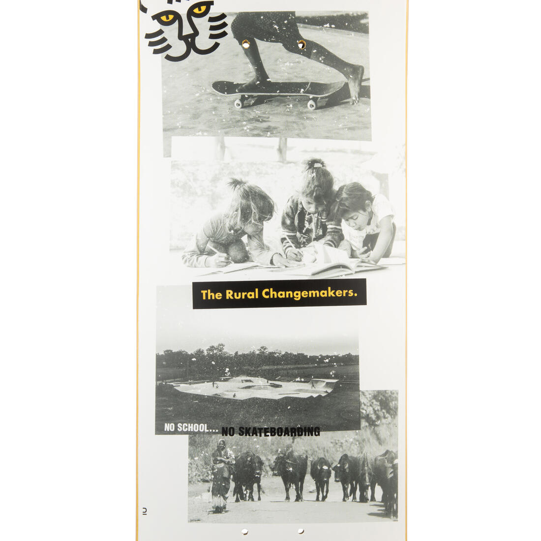 PLANCHE DE SKATE EN ERABLE DK120 "RURAL CHANGEMAKERS" TAILLE 8"