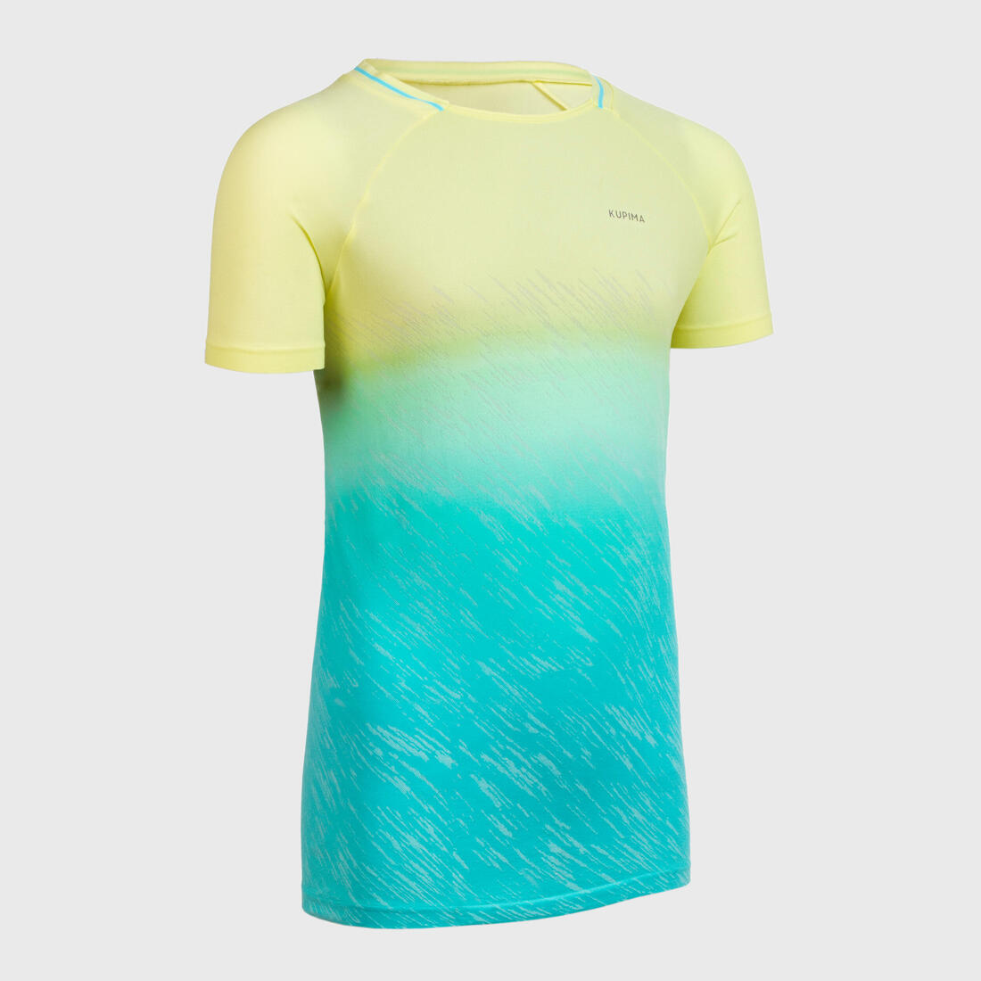 Tee-shirt manches courtes fille running et athlétisme KIPRUN care turquoise