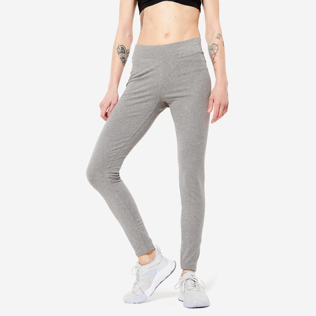 Legging fitness long coton extensible femme - Fit+