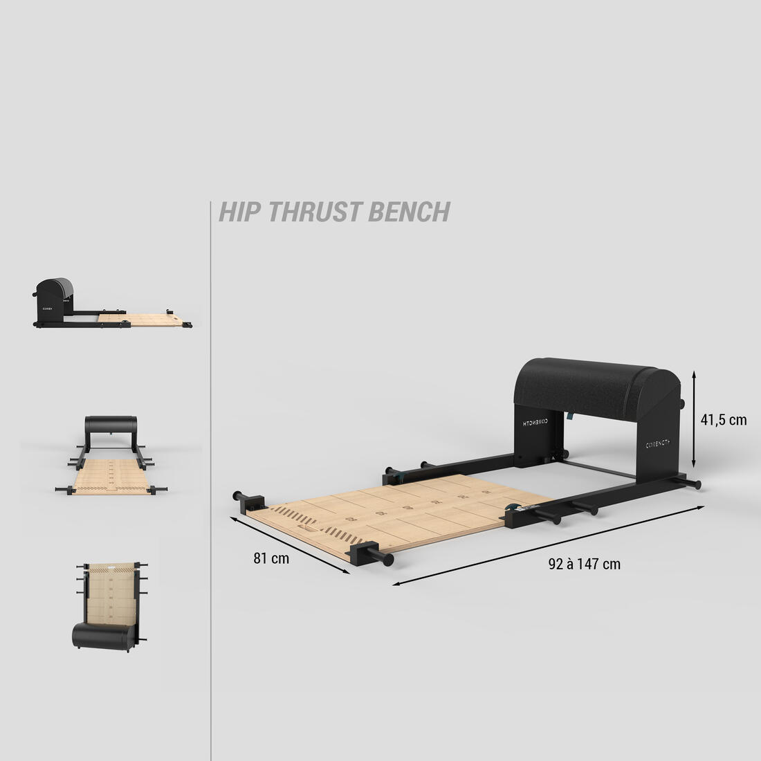 Banc de musculation fessiers et bas du corps - Hip thrust bench