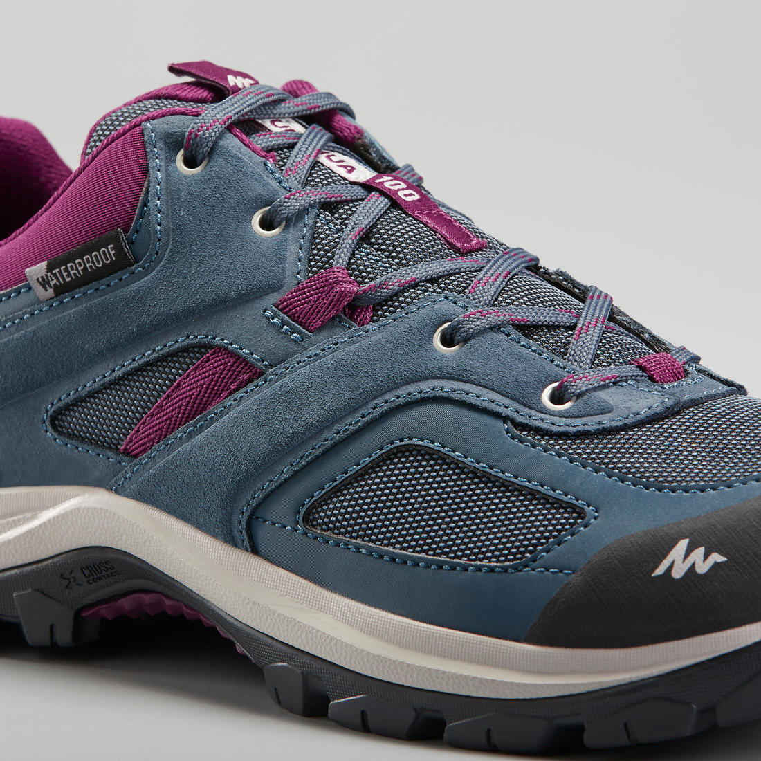 Chaussures imperméables de randonnée montagne - MH100 - Femme