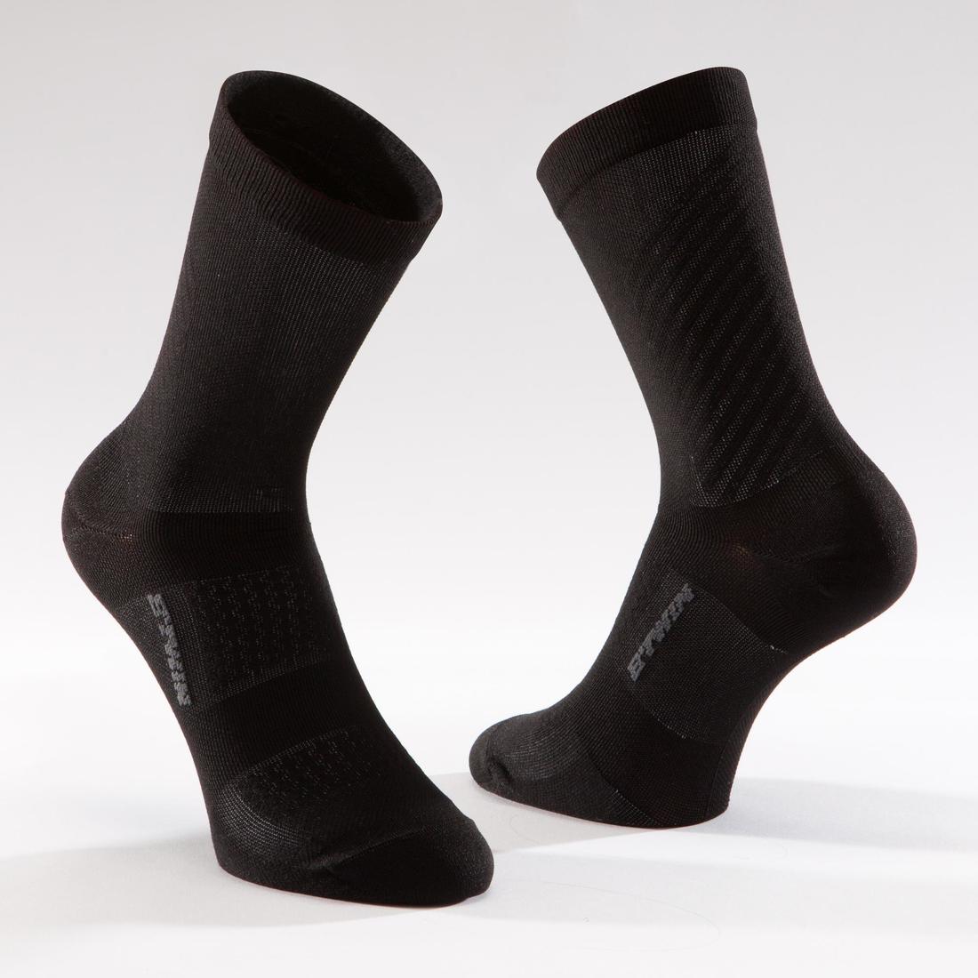 Chaussettes Vélo route cyclosport 900 noir/gris