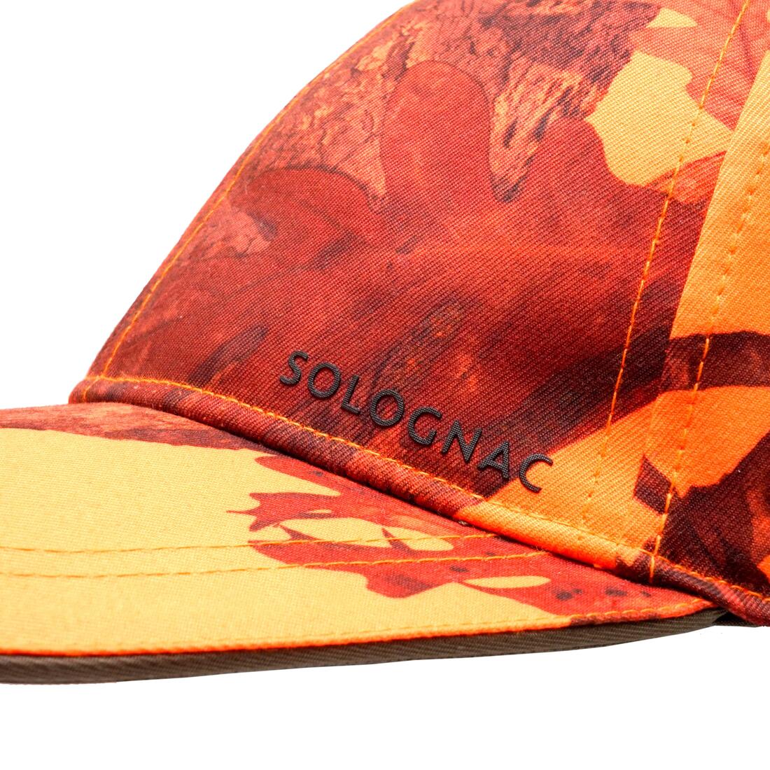 CASQUETTE CHASSE  ORANGE CAMO 500