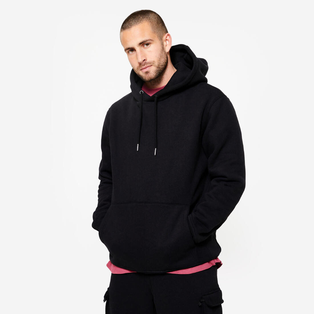 Sweat à capuche Fitness Homme - 520 Noir