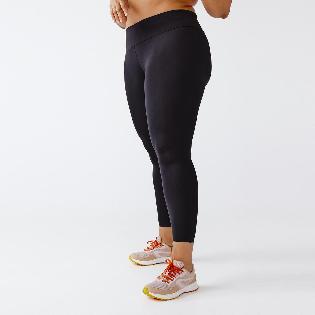 Legging running gainant femme (du XS au 5XL - Grande taille) -  noir