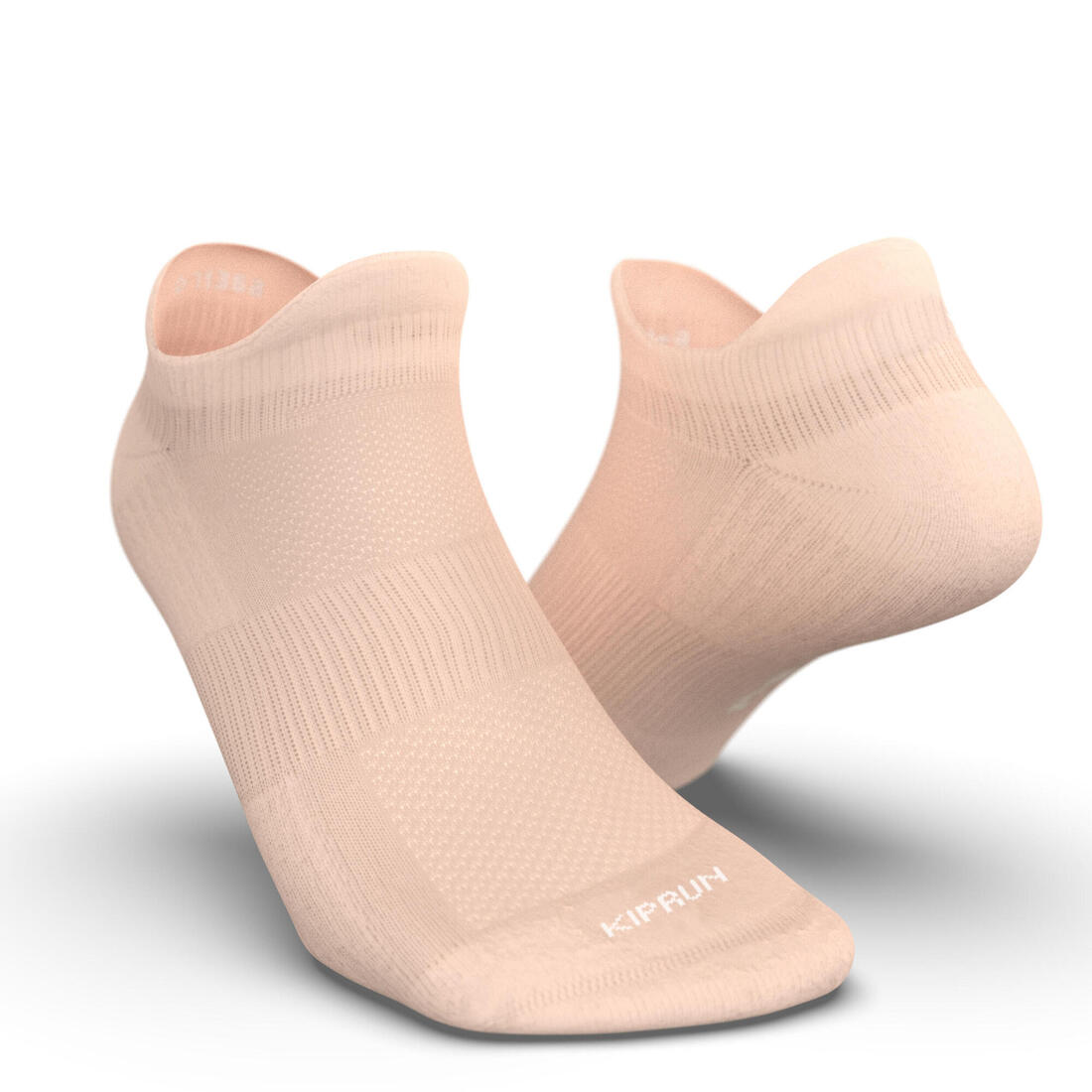 CHAUSSETTES DE RUNNING INVISIBLES CONFORT BLANCHES X2