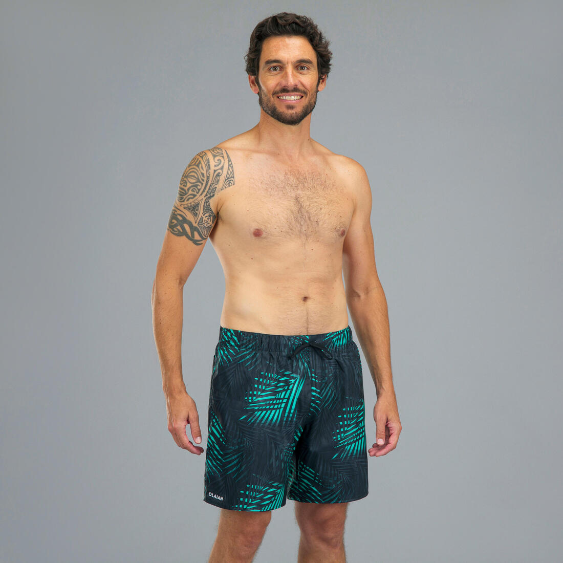 Surf boardshort standard 100 VENICE BLUE