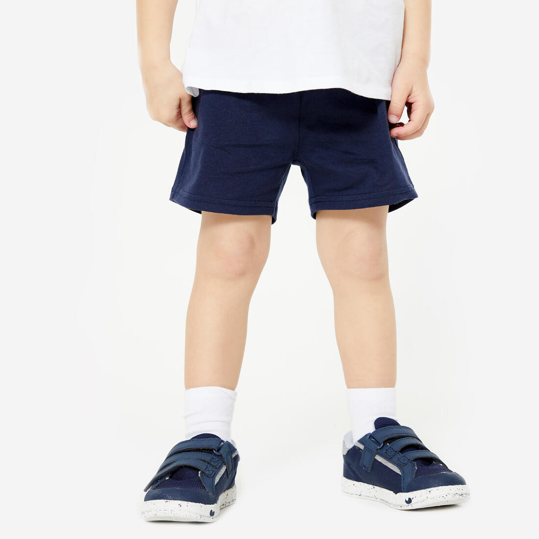 Short babygym mixte doux et confortable, bleu