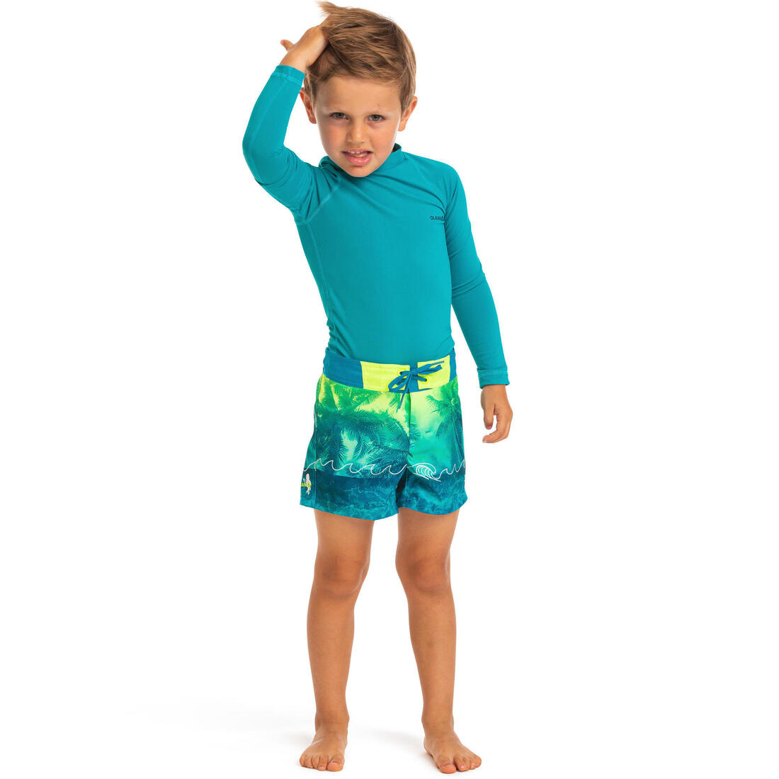 short de bain kid 500 vert