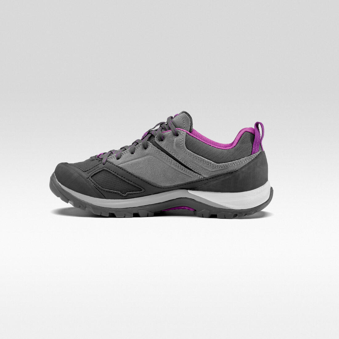 Chaussures imperméables de randonnée montagne - MH500 Gris/Rose- Femme