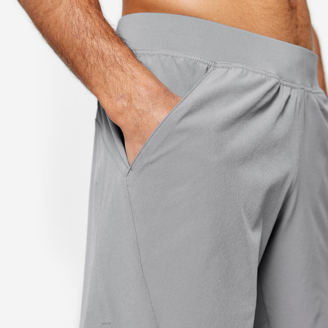 Short de fitness 2 en 1 collection respirant poche zippée homme