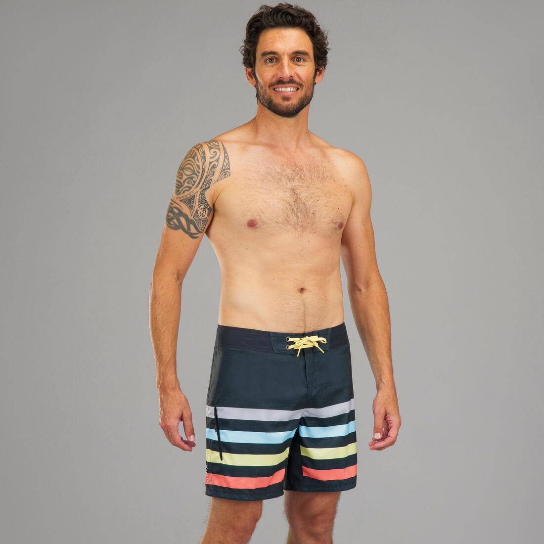 Surf boardshort court 500 lines green