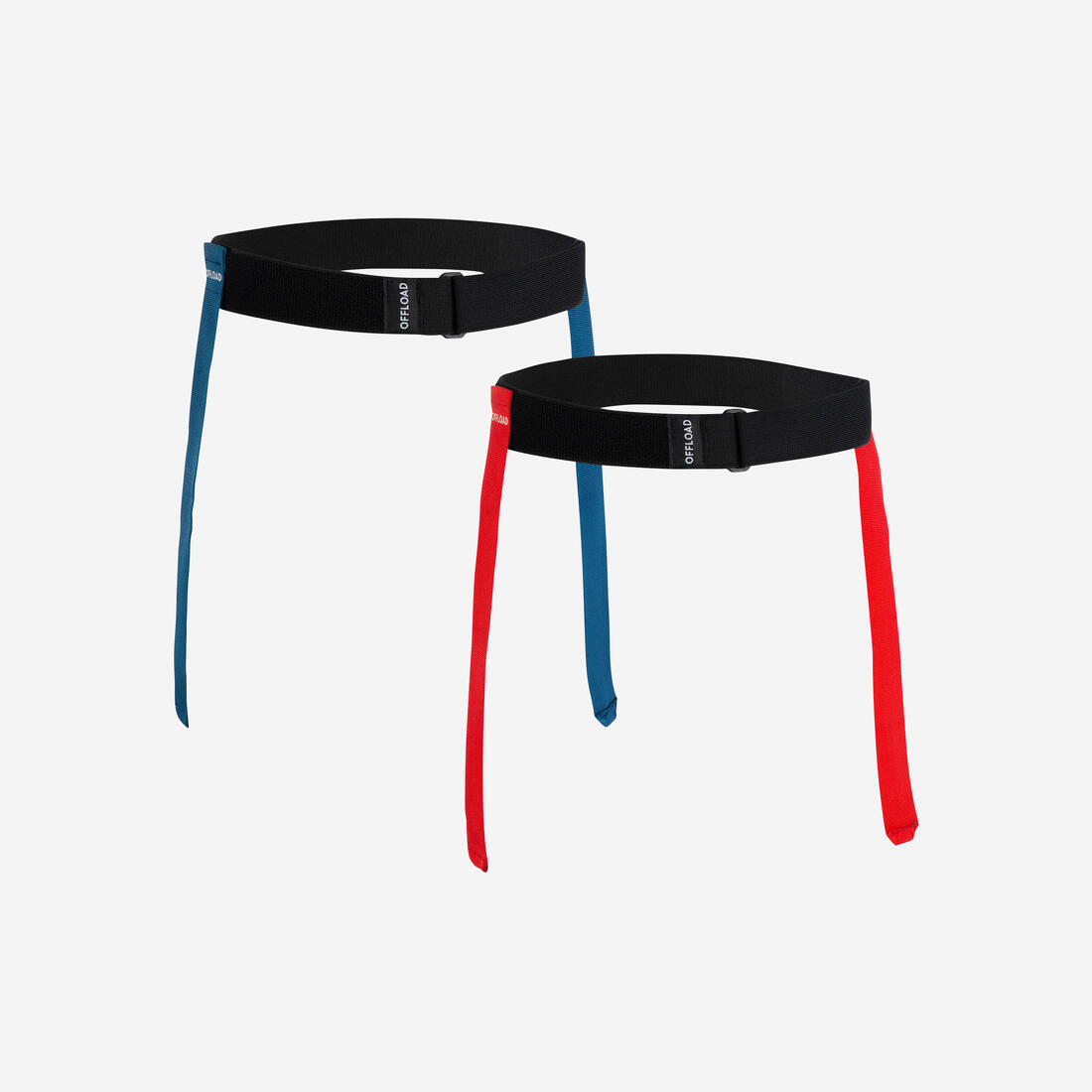 Pack Ceintures Flag Rugby - R500 Bleu Rouge