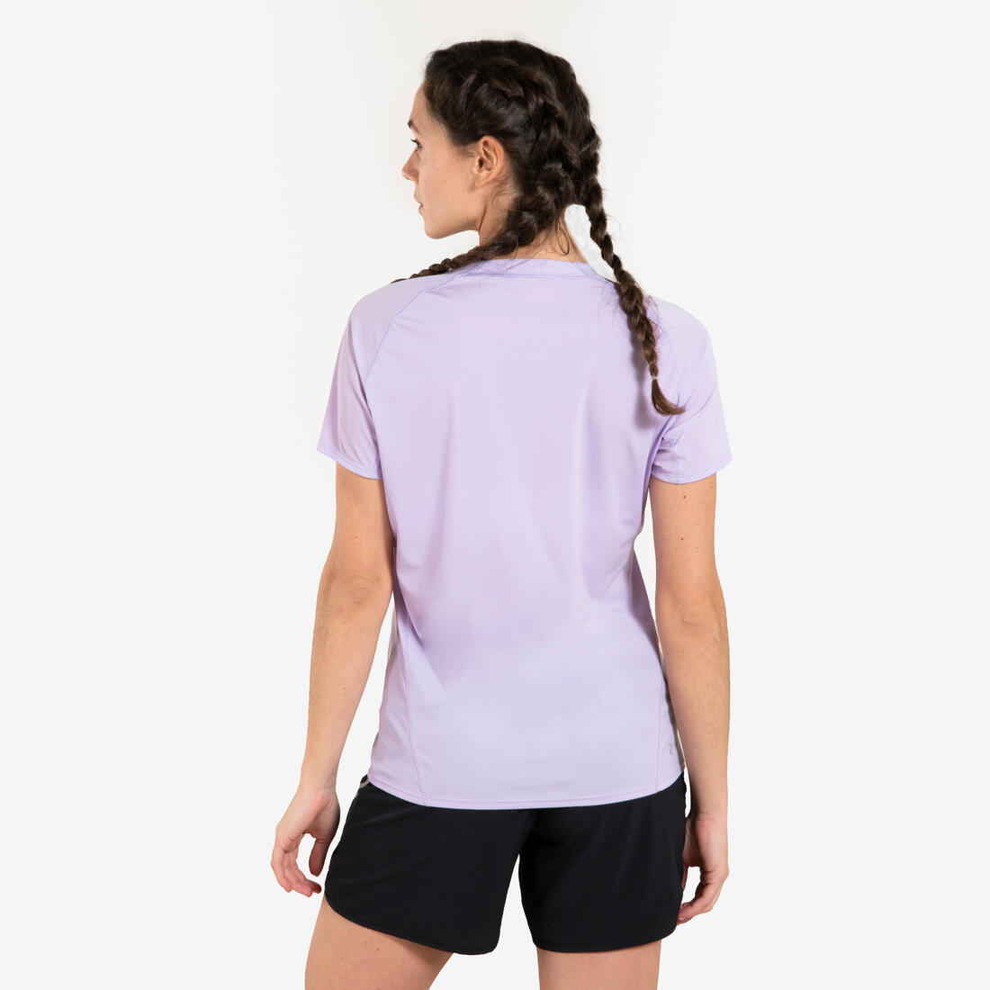 T-SHIRT DE TRAIL RUNNING MANCHES COURTES GRAPH FEMME LILA