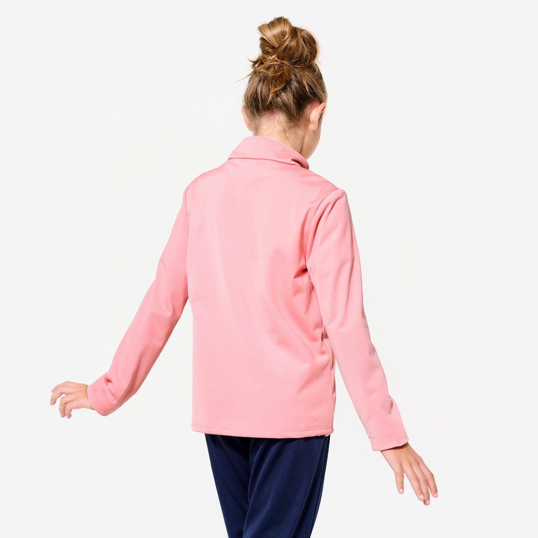 Survêtement enfant synthétique respirant - Gym'y rose et pantalon marine