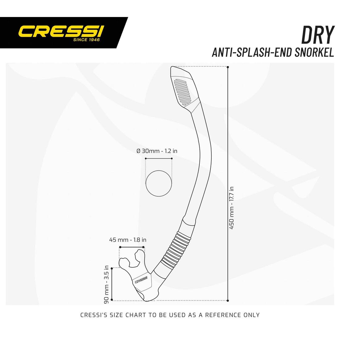 CRESSI TUBA DRY CLEAR