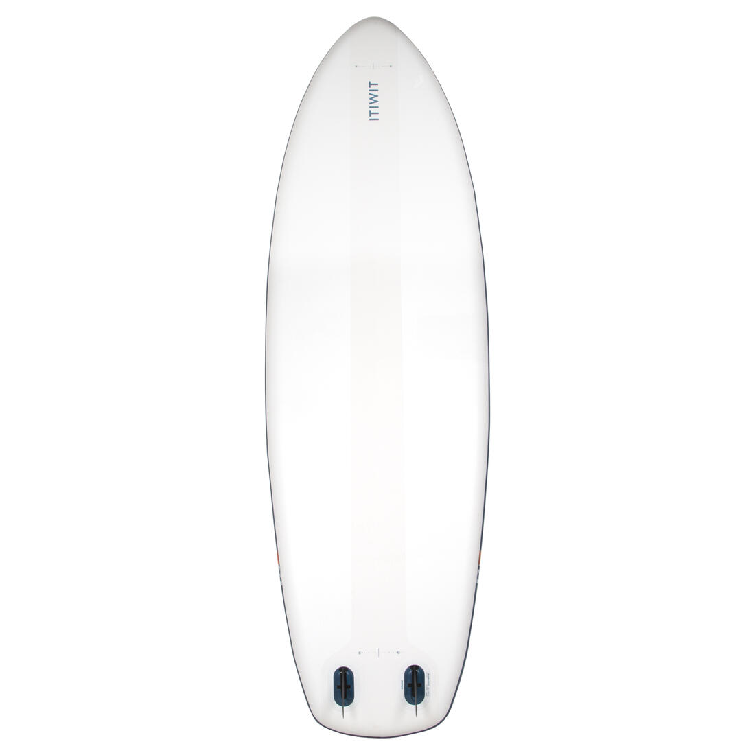 Stand up paddle ultra compact et stable 10 pieds (130 kg max) blanc et bleu