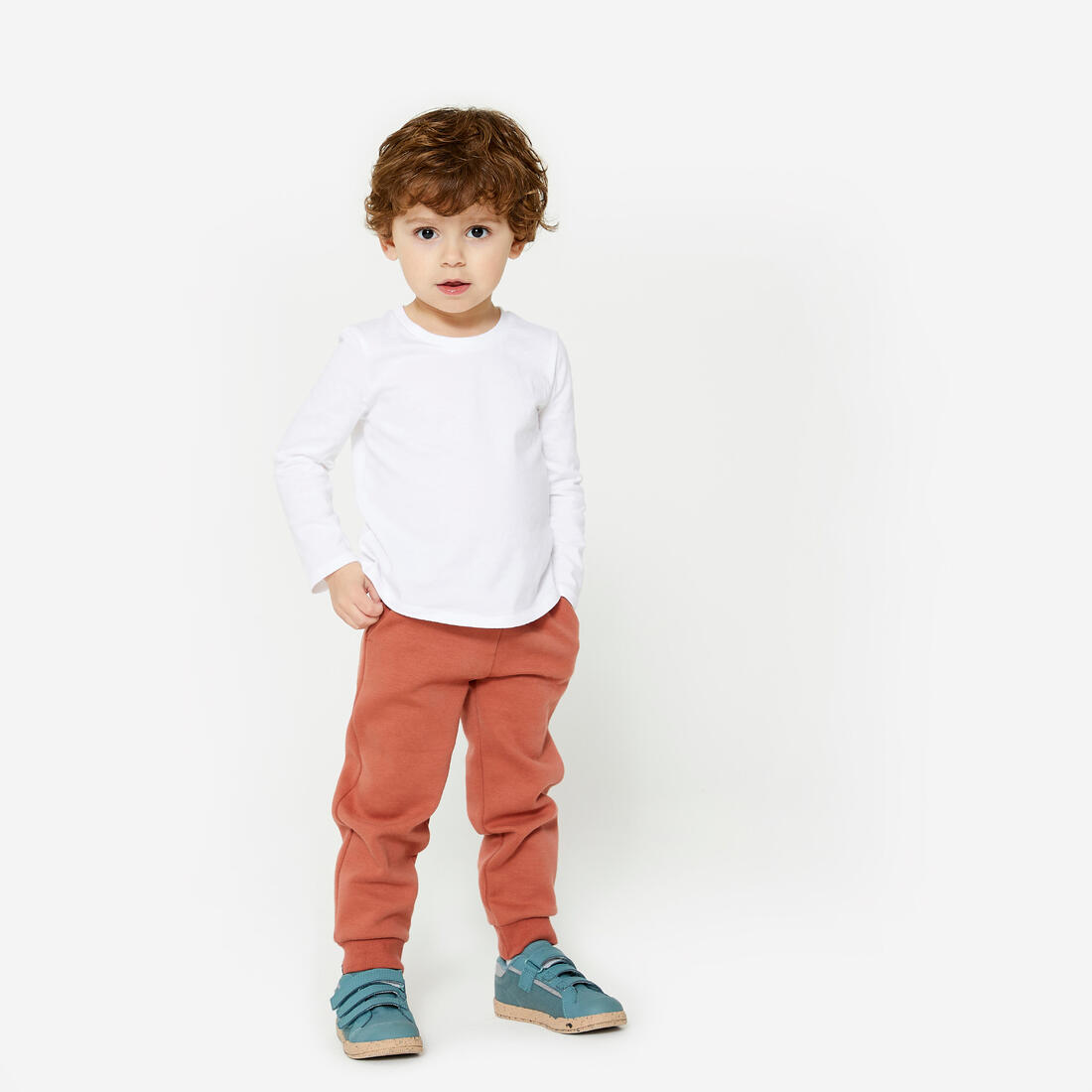 T-shirt manches longues enfant coton - Basique