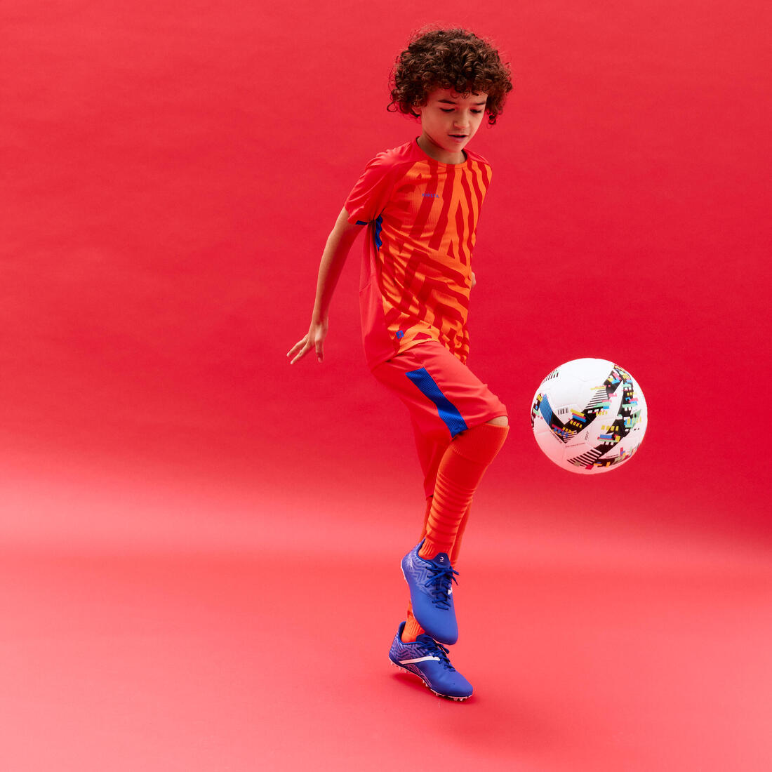 MAILLOT DE FOOTBALL VIRALTO JR AXTON ROUGE ORANGE &