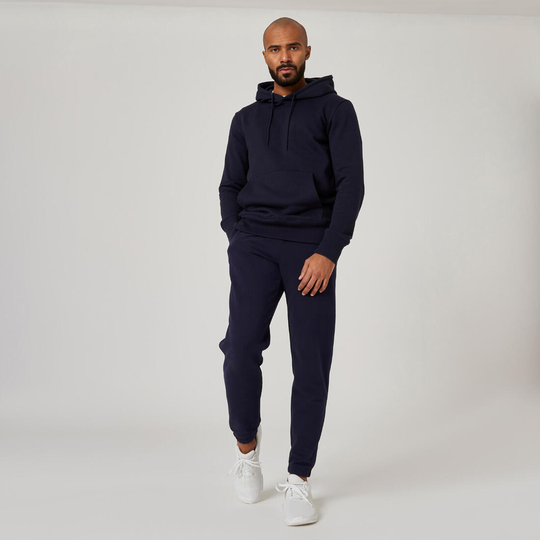 Sweat à capuche Fitness homme - 500 Essentials sépia