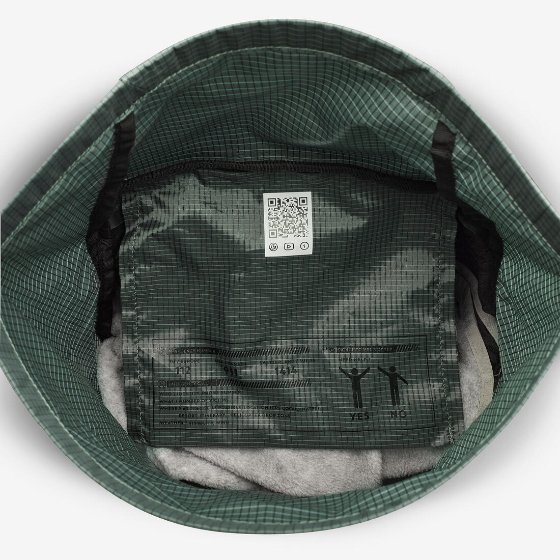 Sac à dos rolltop de randonnée montagne 22l - mh500 light vert