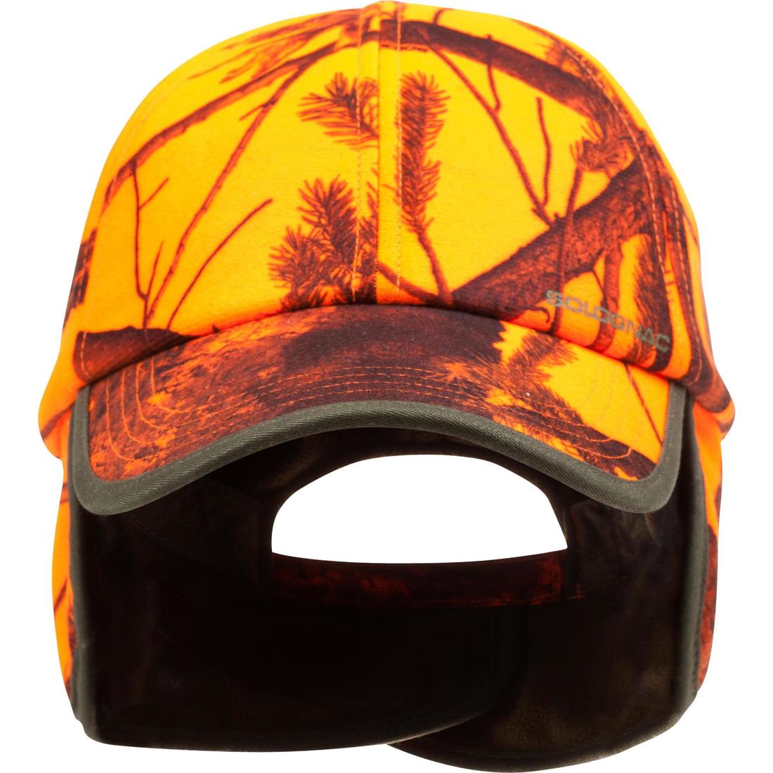 CASQUETTE CHASSE A RABAT CAMOUFLAGE ORANGE