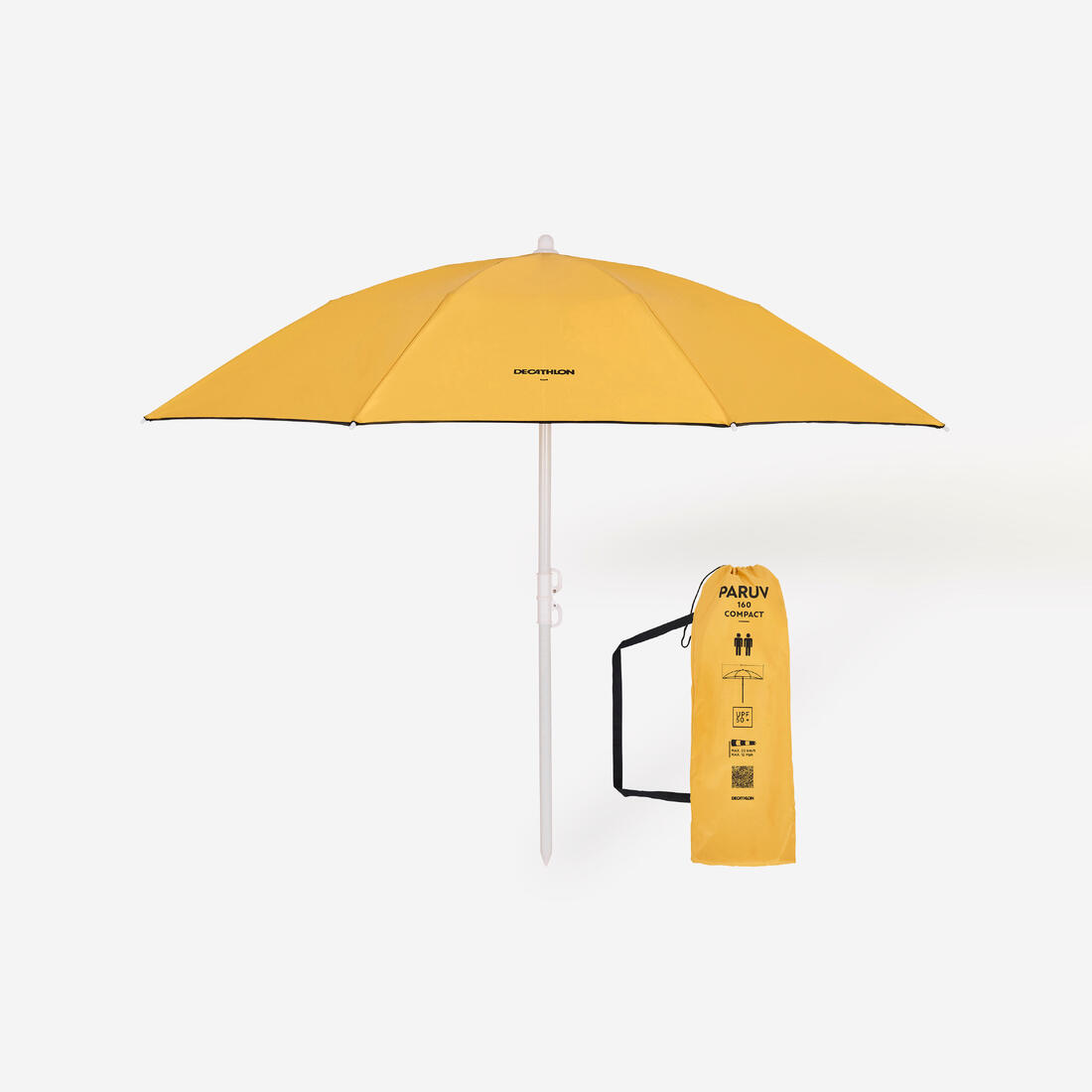 Parasol de plage compact 2 places upf 50+