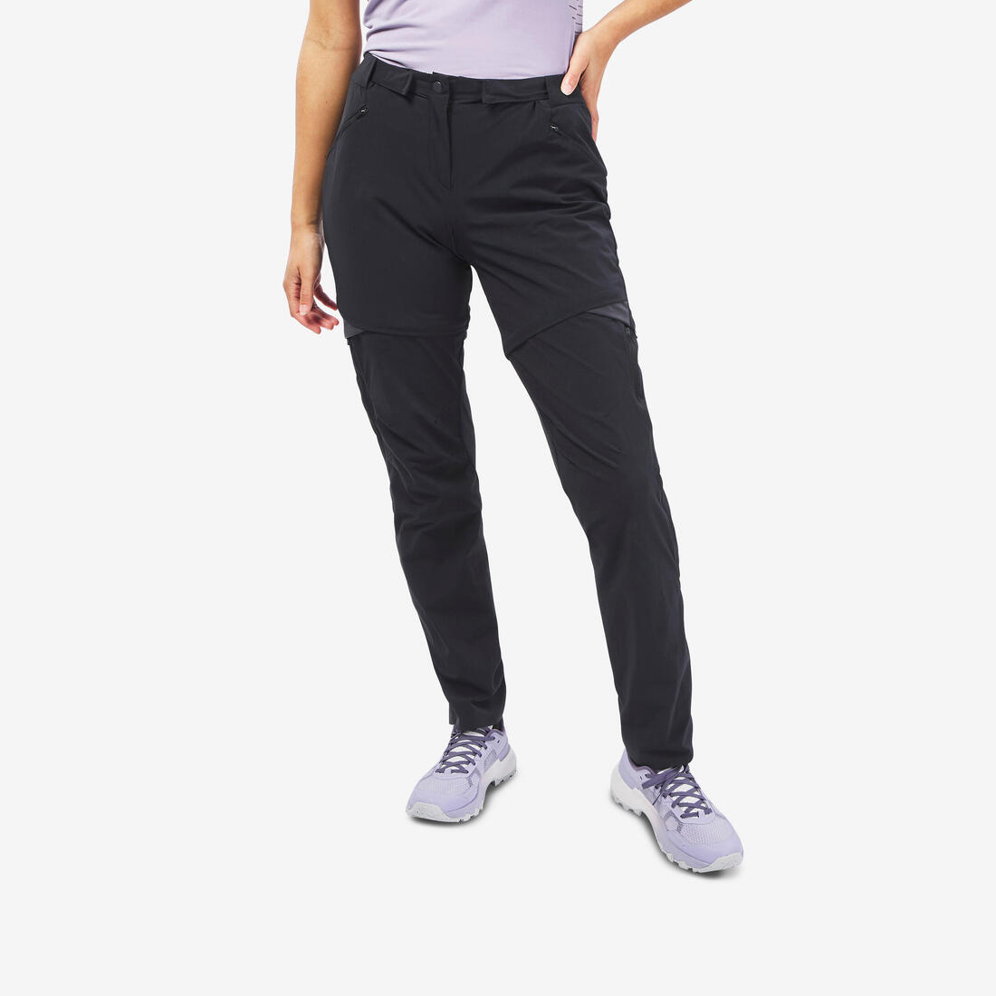 Pantalon modulable de randonnée montagne - MH550- Femme