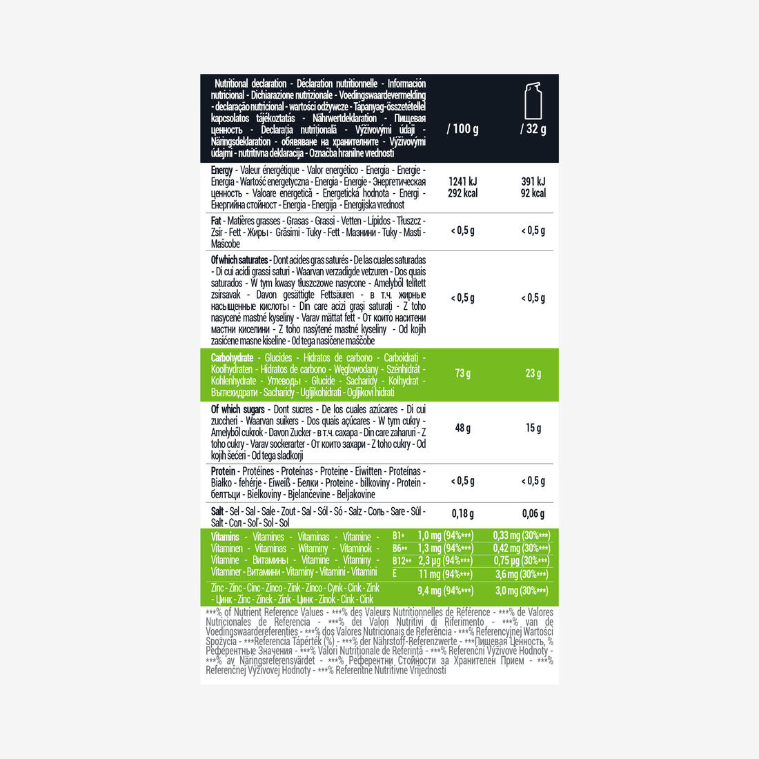 Gel énergétique ENERGY GEL pomme 1 X 32g