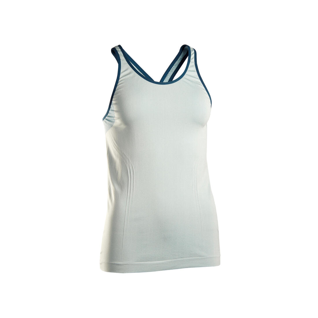 DEBARDEUR YOGA DYNAMIQUE FEMME SANS COUTURES BLANC