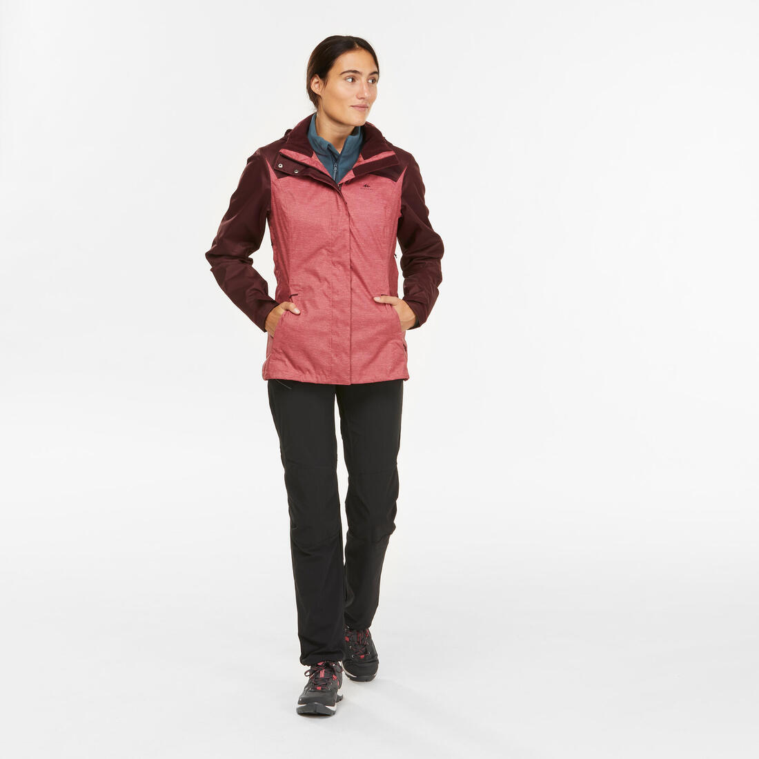 Veste imperméable de randonnée montagne - MH100 - Femme