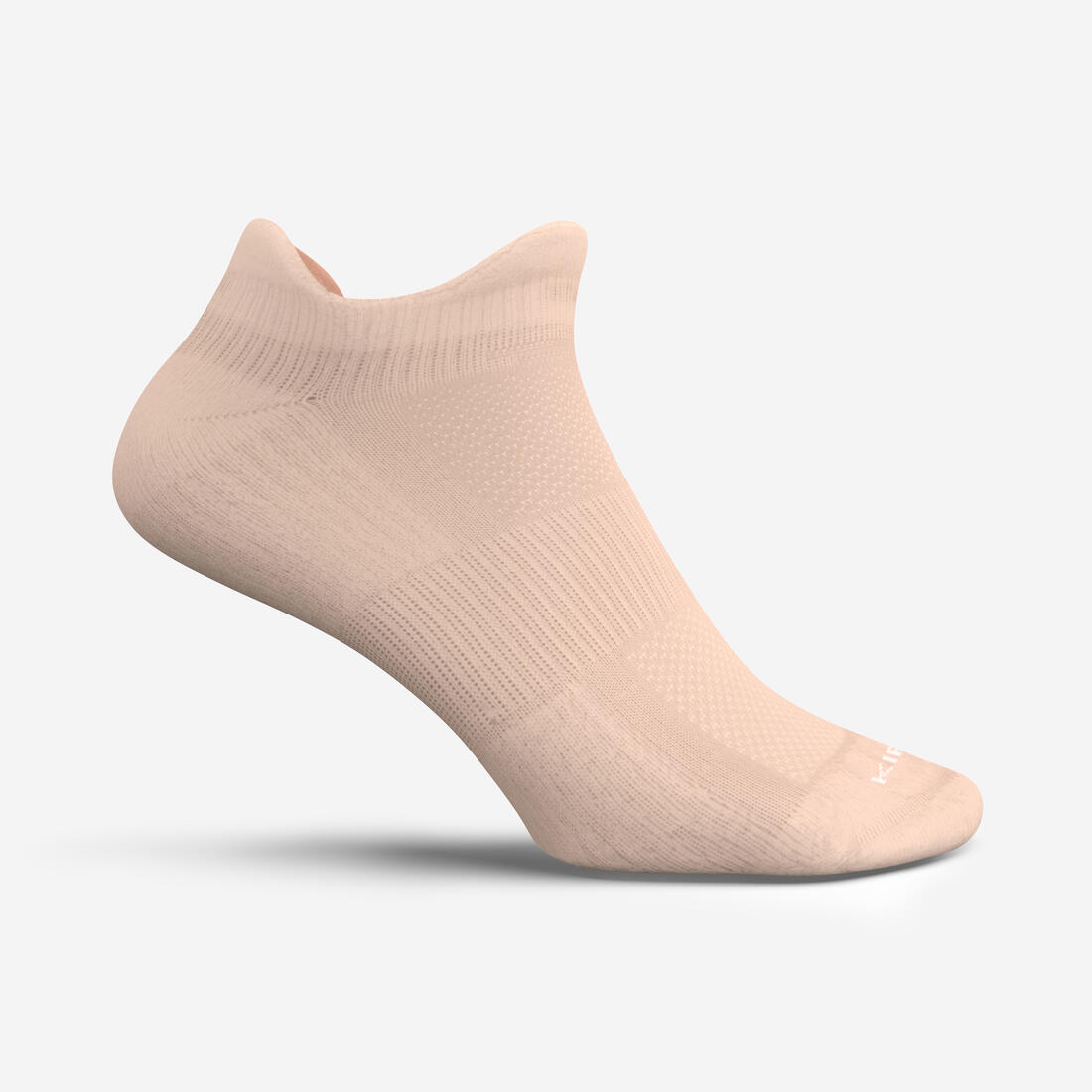 CHAUSSETTES DE RUNNING INVISIBLES CONFORT BLANCHES X2