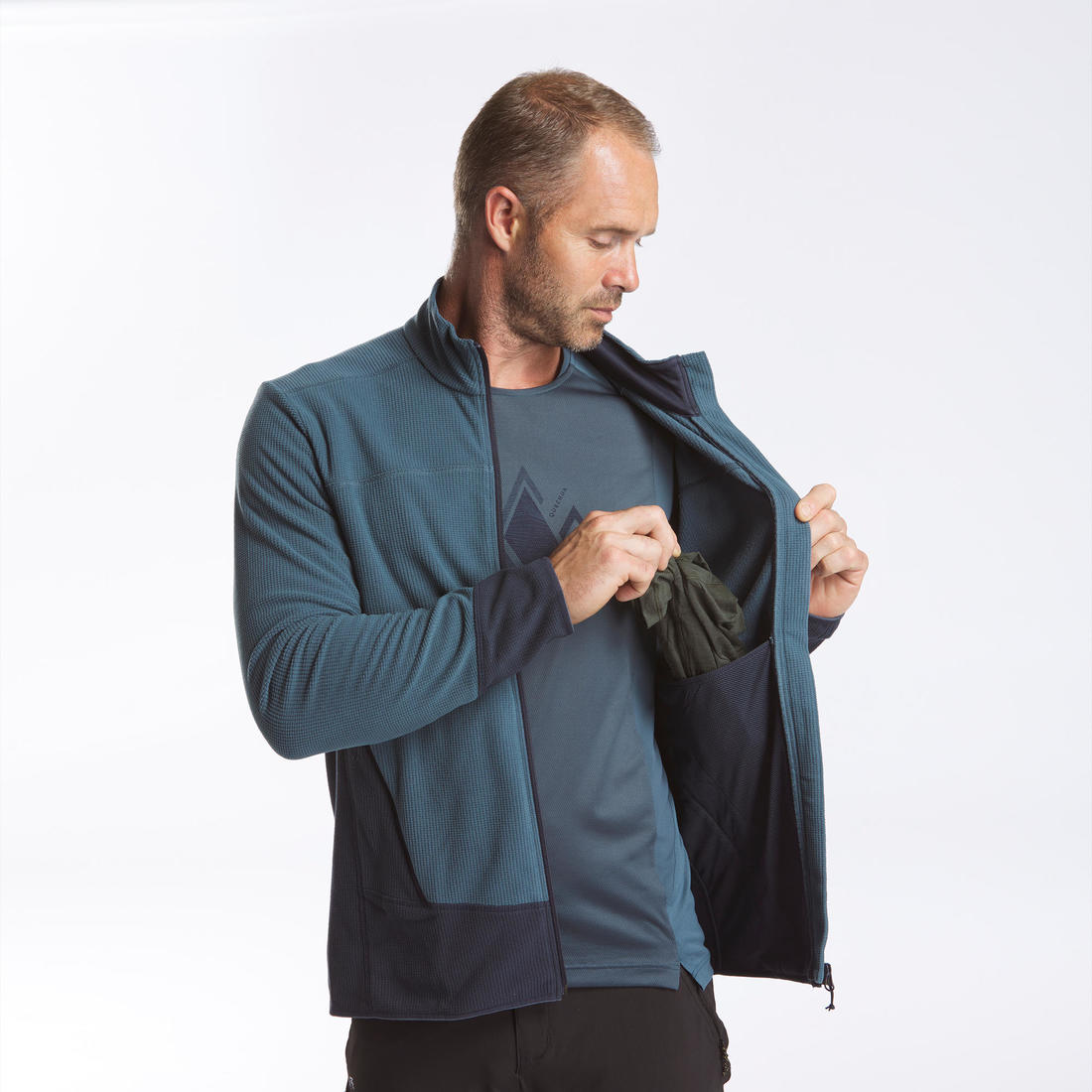 Veste Polaire fine de randonnée - MH520 - Homme