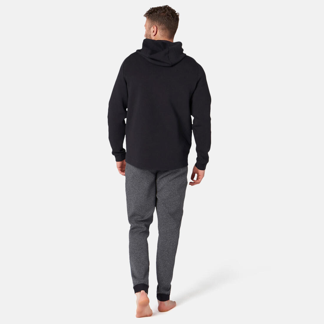 Sweat zippé à capuche fitness Homme - 500