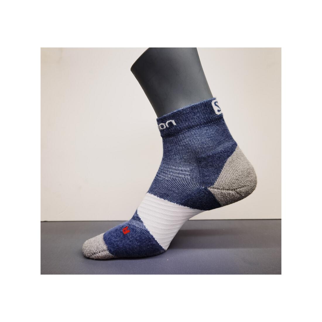 Chaussettes de running trail salomon drapeau reunion