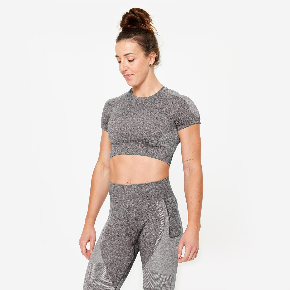 T-shirt Crop top manches courtes Fitness seamless