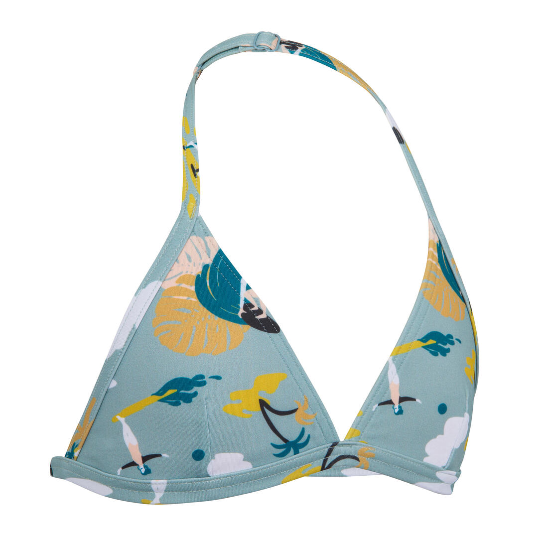 HAUT DE MAILLOT DE BAIN FILLE TRIANGLE TEA 100