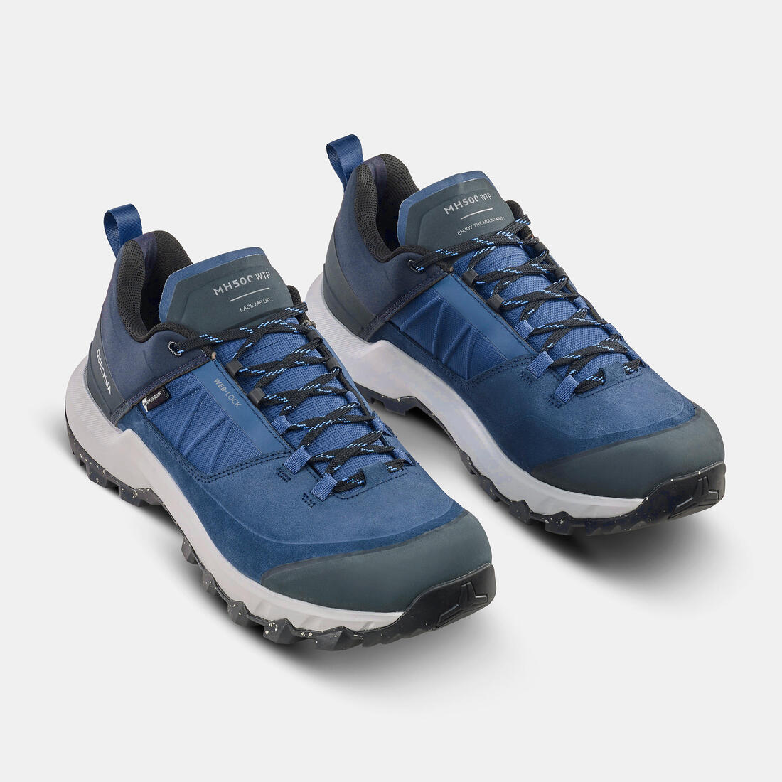 Chaussures de randonnée montagne imperméables, homme MH500 bleues