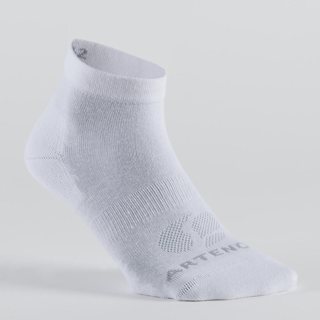 CHAUSSETTES DE SPORT MI-HAUTES ARTENGO RS 160 BLANCHES LOT DE 3