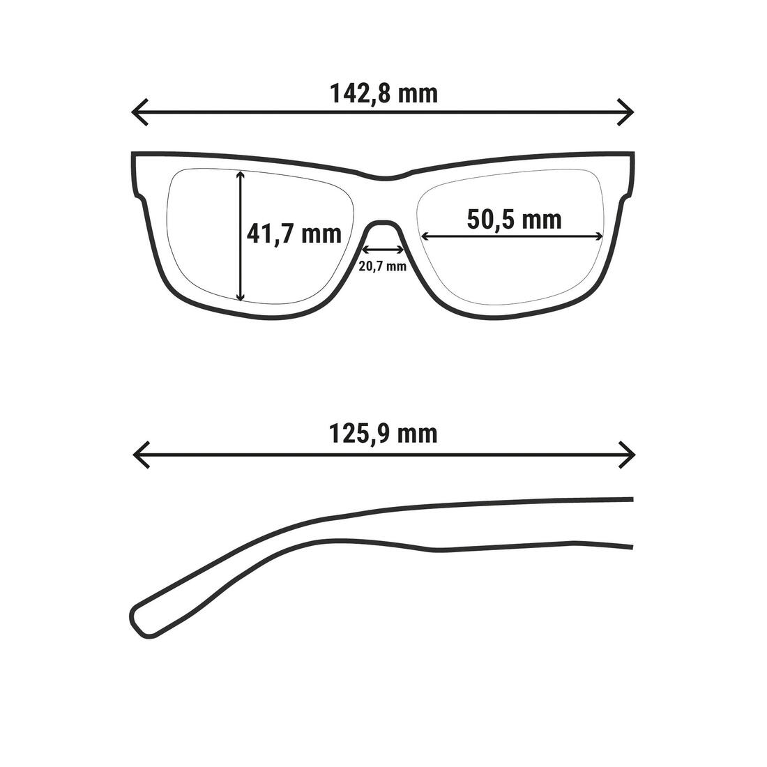 Lunettes de soleil randonnée - MH160 - adulte - catégorie 3