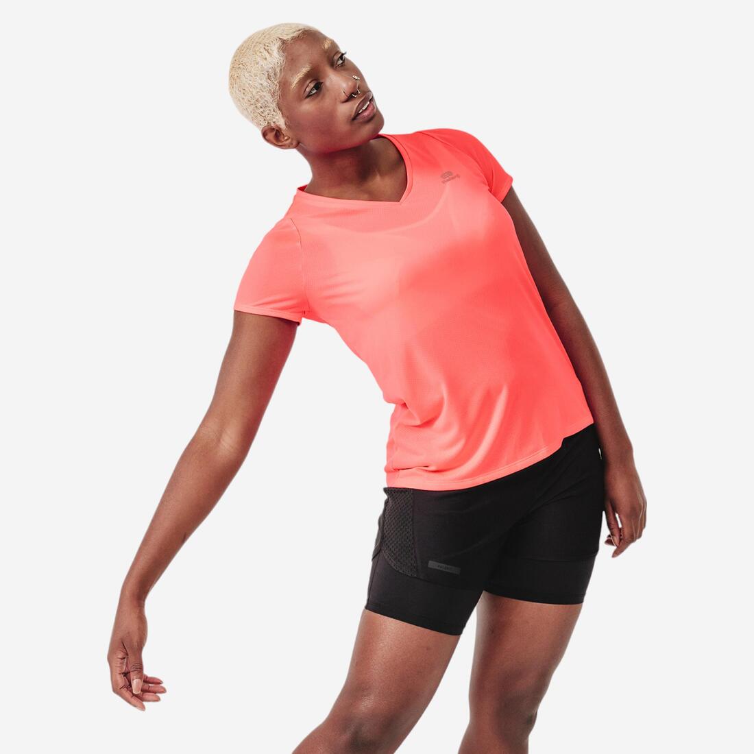 T-shirt manches courtes running respirant femme - Dry