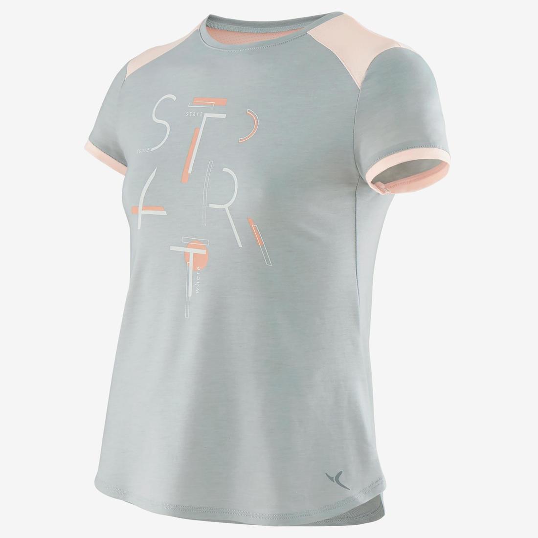 T-shirt respirant imprimé corail fille