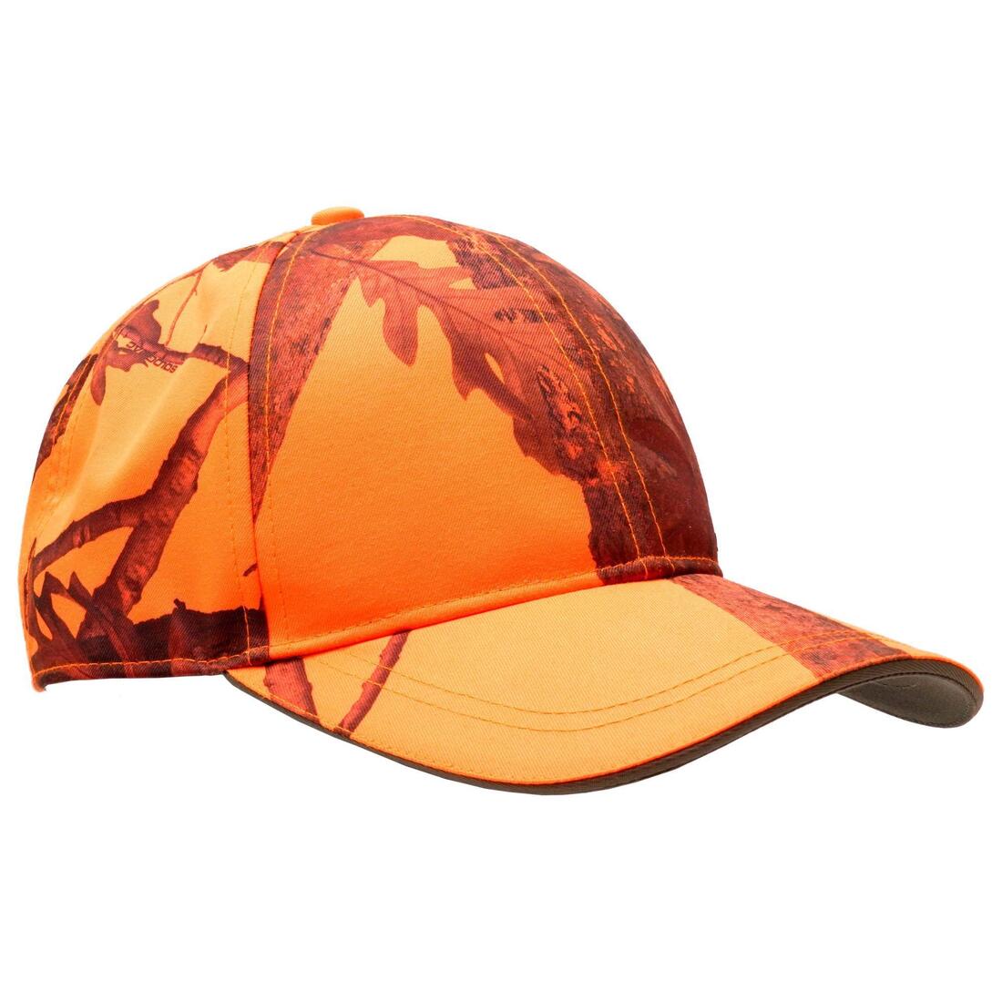 Casquette chasse  orange camo 500